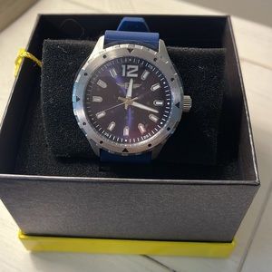 Navy and stainless steel watch by Invicta